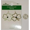 St. Patrick's Day Pierced Earrings 3 Leaf Clover | Gold