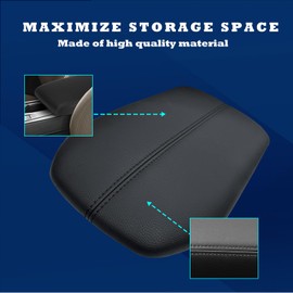 FULGURALSNAIL Center Console Lid Armrest Cover Replacement Kit fit for Toyota Rav4 2019 2020 2021 2022 2023 Replace 58920-42010-C0 (Leather Material)