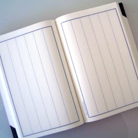 Spanner and Japanese book [No. 58/Placket Ruled Six Rows/Medium Format]