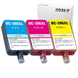 Baustore TS6730 / TS6630 Canon BC-386 Color Refill Ink Cyan Magenta Yellow 1 Dose Each (Refill Tool Not Included)