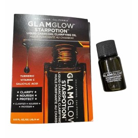 GLAMGLOW STARPOTION Liquid Charcoal Clarifying Oil .13 oz / 4 ml NEW 0.13 oz