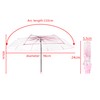 Milya Pocket Umbrella Transparent Ultra Light Manual Umbrella Transparent Cherry