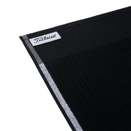 Titleist Black Towel, Black/White, 20 x 40-Inch