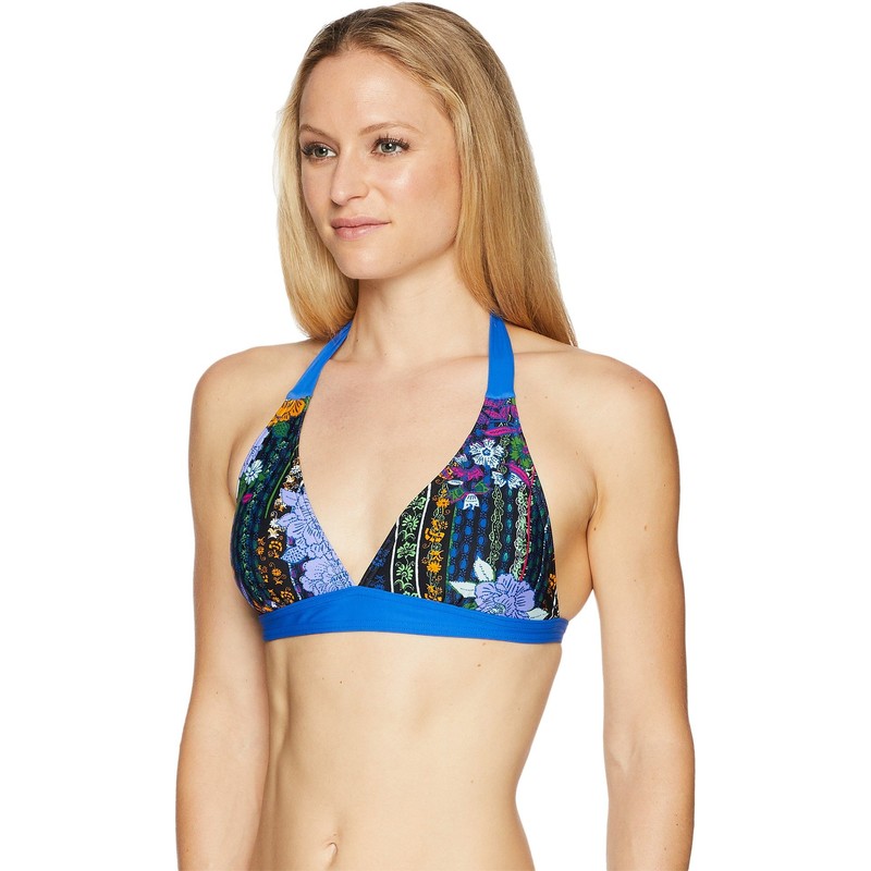 prAna Lahari Halter Top Negro Oceanía, M
