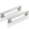 GOFFIDECO 10 Pack 5 Inch(128mm) Brushed Satin Nickel Kitchen Cabinet