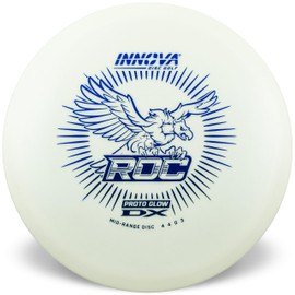 Innova Proto Glow DX ROC Mid-Range Disc – Glow in The Dark Disc Golf Mid-Range (165-169g)