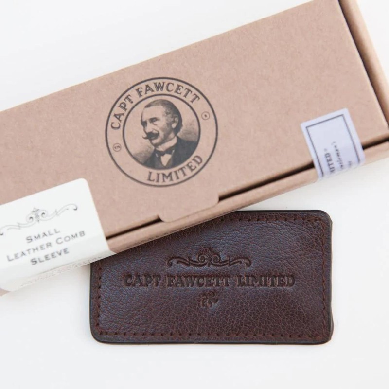Captain Fawcett Leather Moustache Comb
