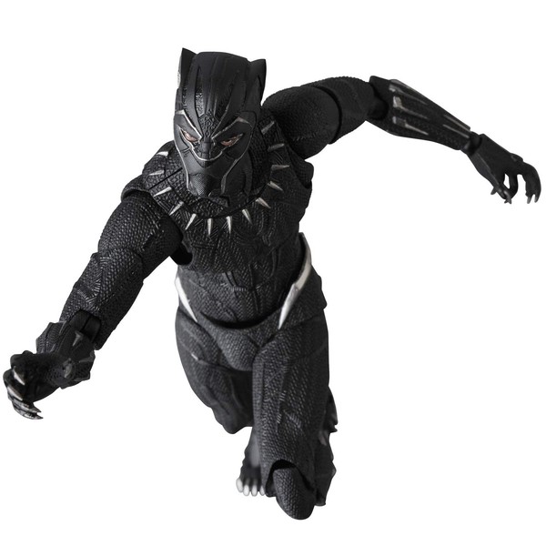 MAFEX No.091 Black Panther, Total Height: Approx. 6.3 inches (160 mm), Painted Action Figure