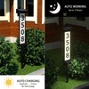 CTOL Solar Address Sign - Double-Sided LED Illuminated House Numbers,