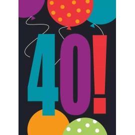 Unique 40th Birthday Party Invitations Invites 40 Party Favor Party Decoration Supply
