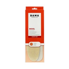 Bama Wool - warme Komforteinlegesohle aus reiner Wolle für besonders kalte Wintertage, Unisex Wärme Einlegesohle, für feste Winter Schuhe, 1 Paar, 36/37