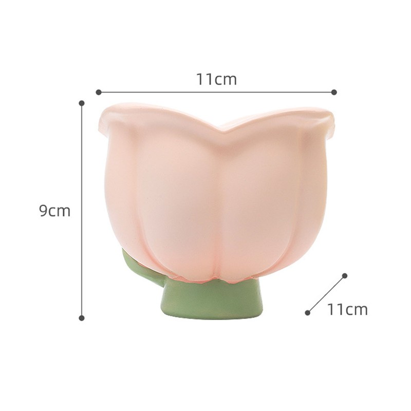 Flower Shape Storage Box Innovative Cute Resin Storage Decorative Ornament