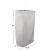 Household Essentials Door Hanging Laundry Bag, Washable Canvas Bag with