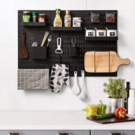 iLamvie 20 Pack S Hooks, Stainless Steel Hooks for Hanging, S Hooks, Small Heavy Duty Hooks, Double Hooks, Hanging Hooks for Kitchen, Bathroom, Bedroom and Office (Black)