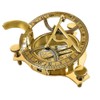 THORINSTRUMENTS (with device) 4.5" Sundial Compass - Solid Brass Sun