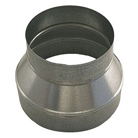 12" x 10" Round Reducer Duct Fitting, 24 ga.