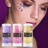 Yeweian Purple Face Body Glitter Stick, Eye Nails Hair Body