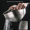 Drain Basket Stainless Steel Rice Sieve Thickened Vegetable Washing Drainer