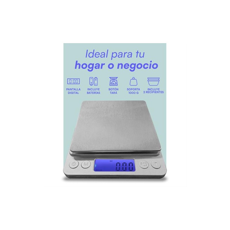 Báscula Digital de Precisión Lincky 0.1g a 500g, Balanza Electrónica