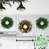2 Pcs Christmas DIY Gree Wreath 10 Inch Christmas Green