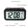 JOPHEK LCD Digital Alarm Clock, Travel Alarm Clock with Temperature