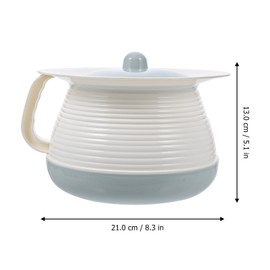 KALLORY 1 Set Spittoon Urinal with lid Plastic Spittoon Chamber Pot Female Urination Device Female Urine Potty Urine Pot car Chamber Pot Spittoon Urine Bucket Pee Bed Basin Man pp Outdoor