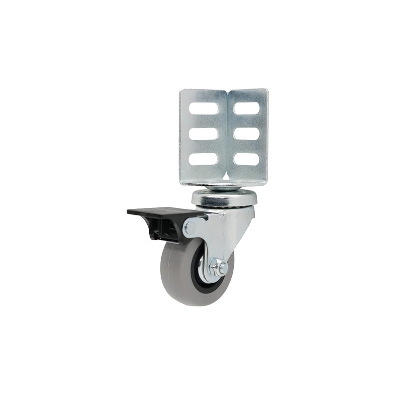 Shepherd Hardware 8126E 1-7/8-Inch TPR Swivel Corner Casters with Top