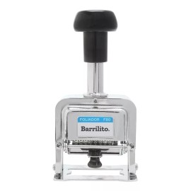 Barrilito Foliador Automático Barrilito De 8 Dígitos Metal F80