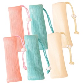 BIUDECO 6pcs Multi Mesh Soap Pouches Bar Soap Bag Exfoliating Mesh for Bath Portable and Easy Drainage