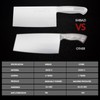 SHI BA ZI ZUO Meat Cleaver Set, 2PCS Professional Butcher