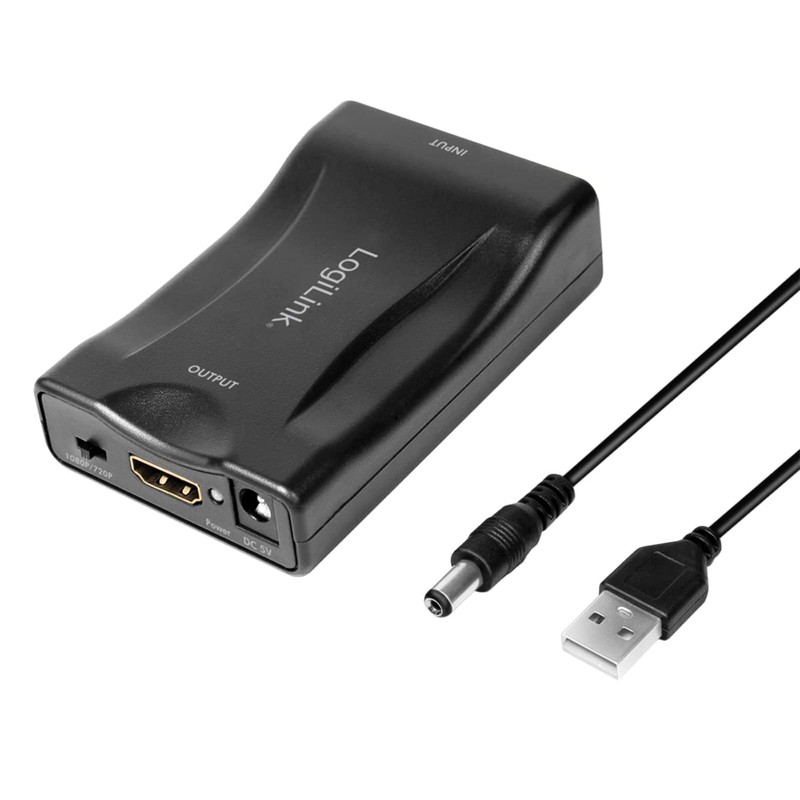 LogiLink CV0160 - Video Converter Scart (Female) to HDMI (Female)