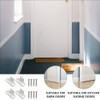 DOITOOL White Barn Door 2 Sets Sliding Barn Door Floor