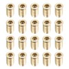 sourcing map Wood Furniture M6x20mm Threaded Insert Nuts Interface Hex