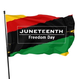 Happy Juneteenth Independence Day Freedom Day Flag 3x5 Ft Outdoor Flag Garden Flag Home Decor Flag Yard Flags Banner Breeze Flag