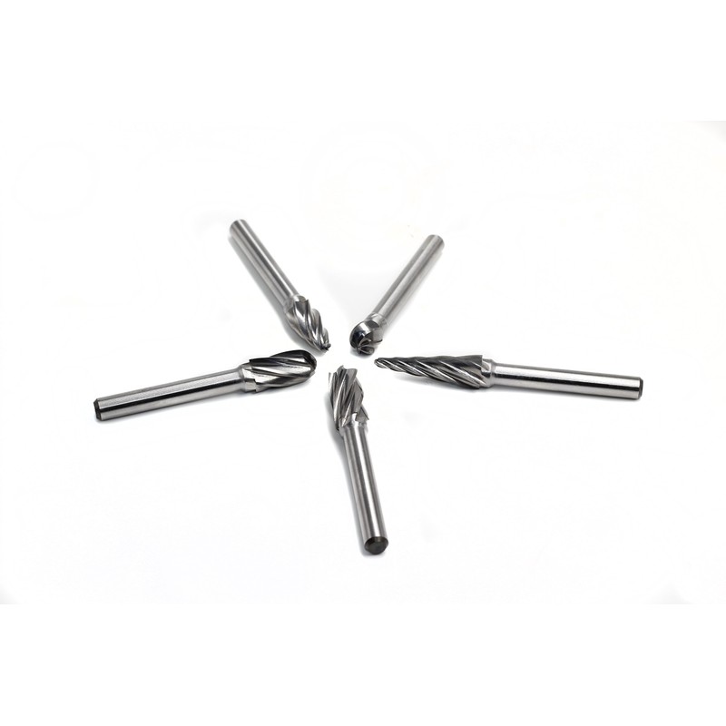 YUFUTOL Carbide Burrs for Aluminum - 5pcs Aluma Cut Carbide