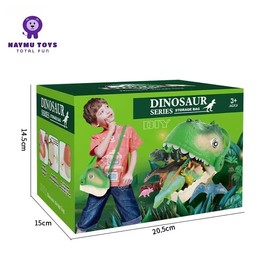 NayMu Toys Dinosaur Head Box with Dinosaur & Prehistoric Figures, Toy for 3-5 Years Old Kids