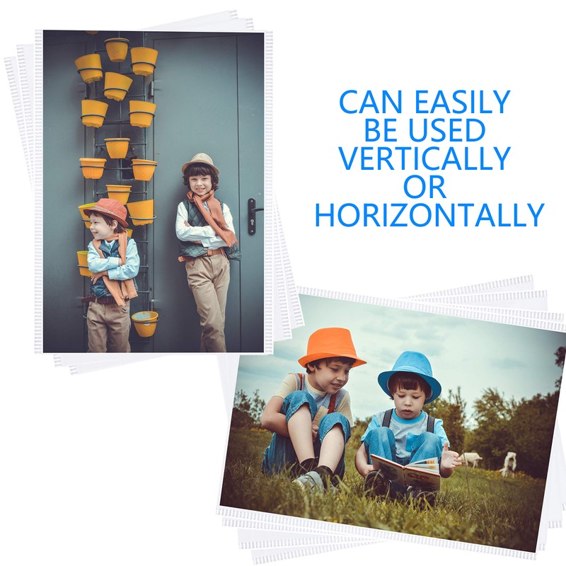 Mositear 10 Pack 4"x6" Premium Super Slim Magnetic Picture Pockets