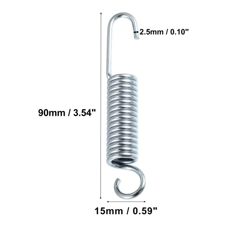 QUARKZMAN 2 Pcs Universal Motorcycle Side Stand Spring Metal Length