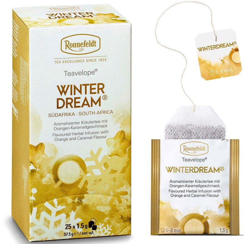 Ronnefeldt Teavelope Winter Dream Tea– Naturally Caffeine-Free South African Rooibos