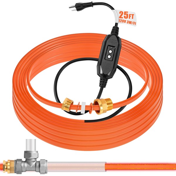 Relaxweex 25 Ft In Pipe Heating Cable Prevents from Freezing,