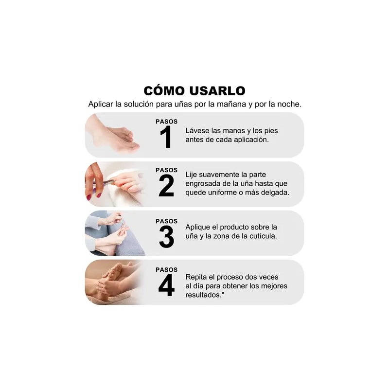 Para Eliminar Hongos En Uñas De Manos Y/o Piessolución