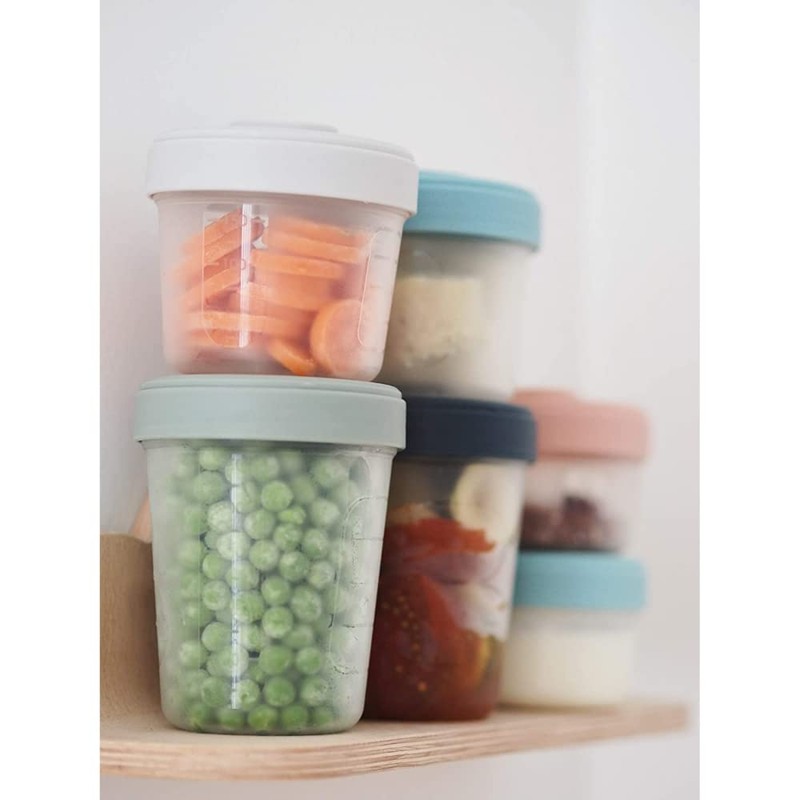 BÉABA, Set of 6 Storage Containers, Clip, Stackable Containers, 100%