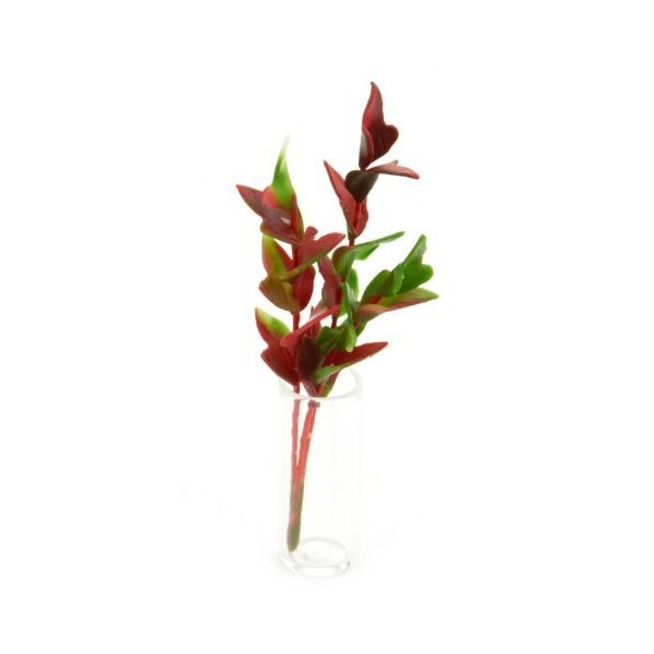 MyTinyWorld Bunch Of Dolls House Miniature Red And Green Plant