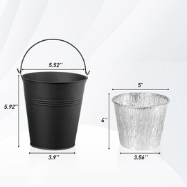 AOREWTGGH Drip Grease Bucket for Pit Boss, Traeger, Oklahoma Joe's, Pellet Grill Smoker Bucket with 10 Pack Liners,Traeger Grease Liners