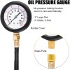 JIFETOR Oil Pressure Tester Kit, Professional Engine Diagnostic Red Case