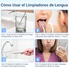 Jasinber Set de 3 Cepillo de Lengua de Acero Inoxidable