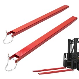 VEVOR Forklift Extensions, 82 Inch Fork Extensions 4.5 Inch Width, 1 Pair Heavy Duty Fork Extensions with Pins for Forklifts Truck