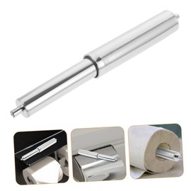 Veemoon Toilet Roller Replacement Spring Loaded Tissue Box Shaft Paper Holder Roller Chrome Plated Practical for Home Restaurant