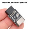 Adaptador USB Tipo E a Tipo C - Panel Frontal