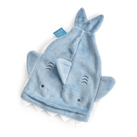 Shark Microfiber Towel Cap Hair Drying Towel 2-12 Years Old Kids ookiki BOK-25-001 (Ash Blue)